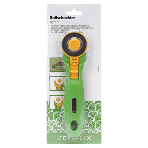 Semplix rotary cutter Maxi (for left + right-handers / 45 mm / green)