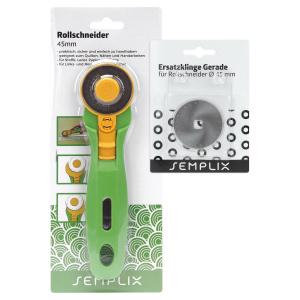 Semplix rotary cutter + blade set green (Ø 45 mm)