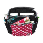 Semplix Nähmaschinentrolley Polka Dots beere/rosa