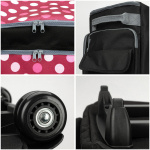 Semplix Nähmaschinentrolley Polka Dots beere/rosa