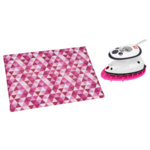 Semplix Bügel-Set mit Ablage und Prym Mini-Bügeleisen (beere / rosa)