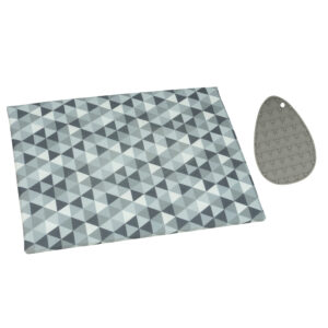 Semplix Diamond ironing board + silicone iron rest (stone / gray)