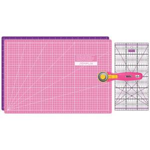 Semplix cutting mat set A3 pink/purple (mat 45 x 30 cm)