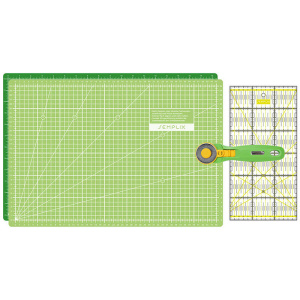 Semplix cutting mat set A3 light green/green (mat 45 x 30 cm)