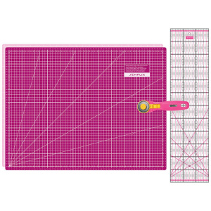 Semplix cutting mat set pink/berry A2 (mat 60 x 45 cm)