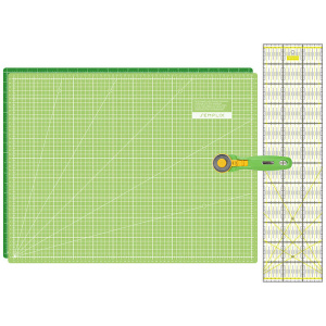 Semplix cutting mat set A2 light green/green (mat 60 x 45 cm)