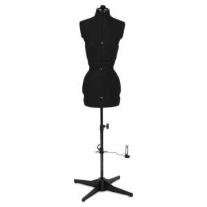 Tailor's dummy/tailor's bust Supa Fit "S" (adjustable / black)
