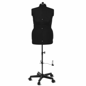 Supa Fit "L" tailor's dummy/tailor's bust with castors (adjustable / black)
