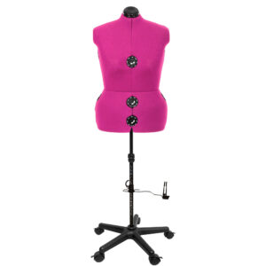 Tailor's dummy/ Tailor's bust DIANA "D" XL pink with castors (adjustable)