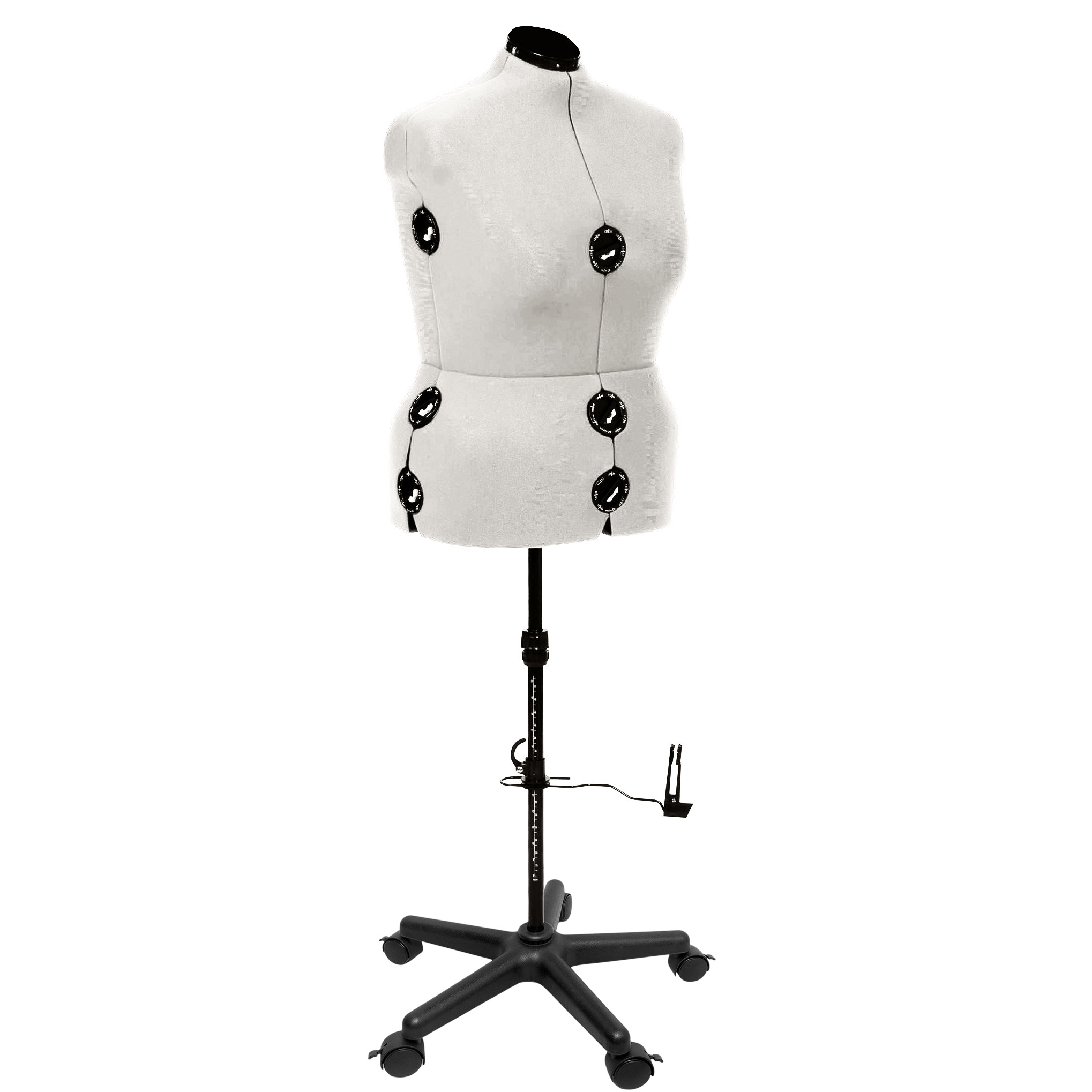 Tailor's dummy/ Tailor's bust DIANA "D" XL beige with castors (adjustable)