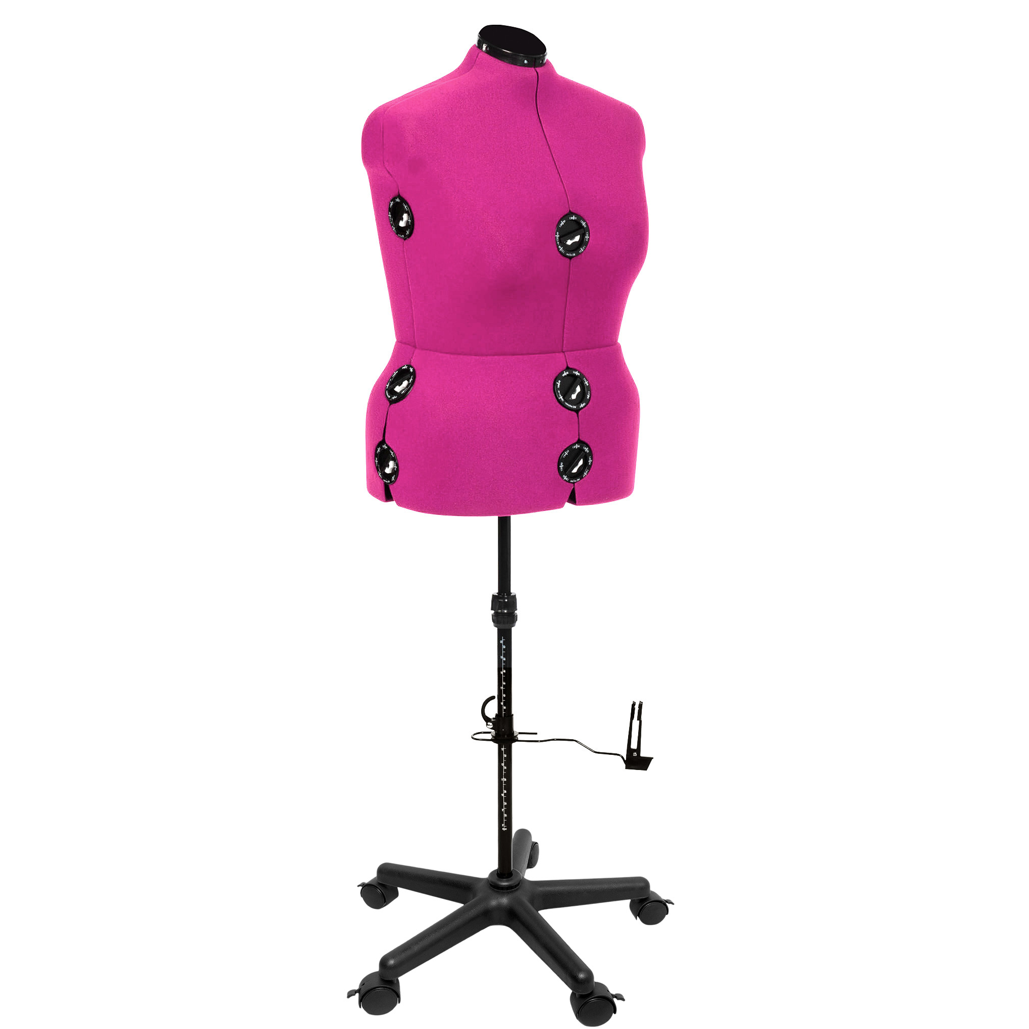 Tailor's dummy/ Tailor's bust DIANA "D" XL pink with castors (adjustable)