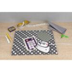Semplix Bügel-Set mit Ablage und Prym Mini-Bügeleisen grau/ grau
