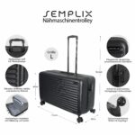 Semplix sewing machine trolley (L / turquoise / hard shell)