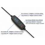 Semplix Lupen-LED-Tischleuchte (schwarz)