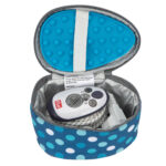 Semplix Reisebügeleisentasche Soft Polka Dots petrol