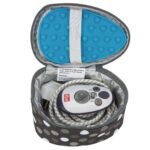 Semplix Reisebügeleisentasche Soft Polka Dots anthrazit