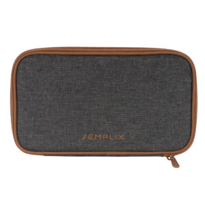 Semplix Scheren-Set Tasche anthrazit/braun (25 x 14 x 2 cm)