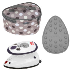 Semplix Prym mini iron bundle - polka dots gray/stone + silicone tray gray