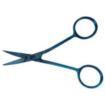 Semplix Präzisionsstickschere 10cm, 2-fach gebogen, Plasmabeschichtung