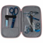 Semplix Aufbewahrungstasche mit Scheren-Set und Ölstift rosé