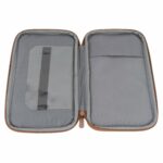 Semplix Aufbewahrungstasche mit Scheren-Set anthrazit/braun