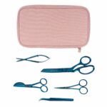 Semplix Aufbewahrungstasche mit Scheren-Set rosé