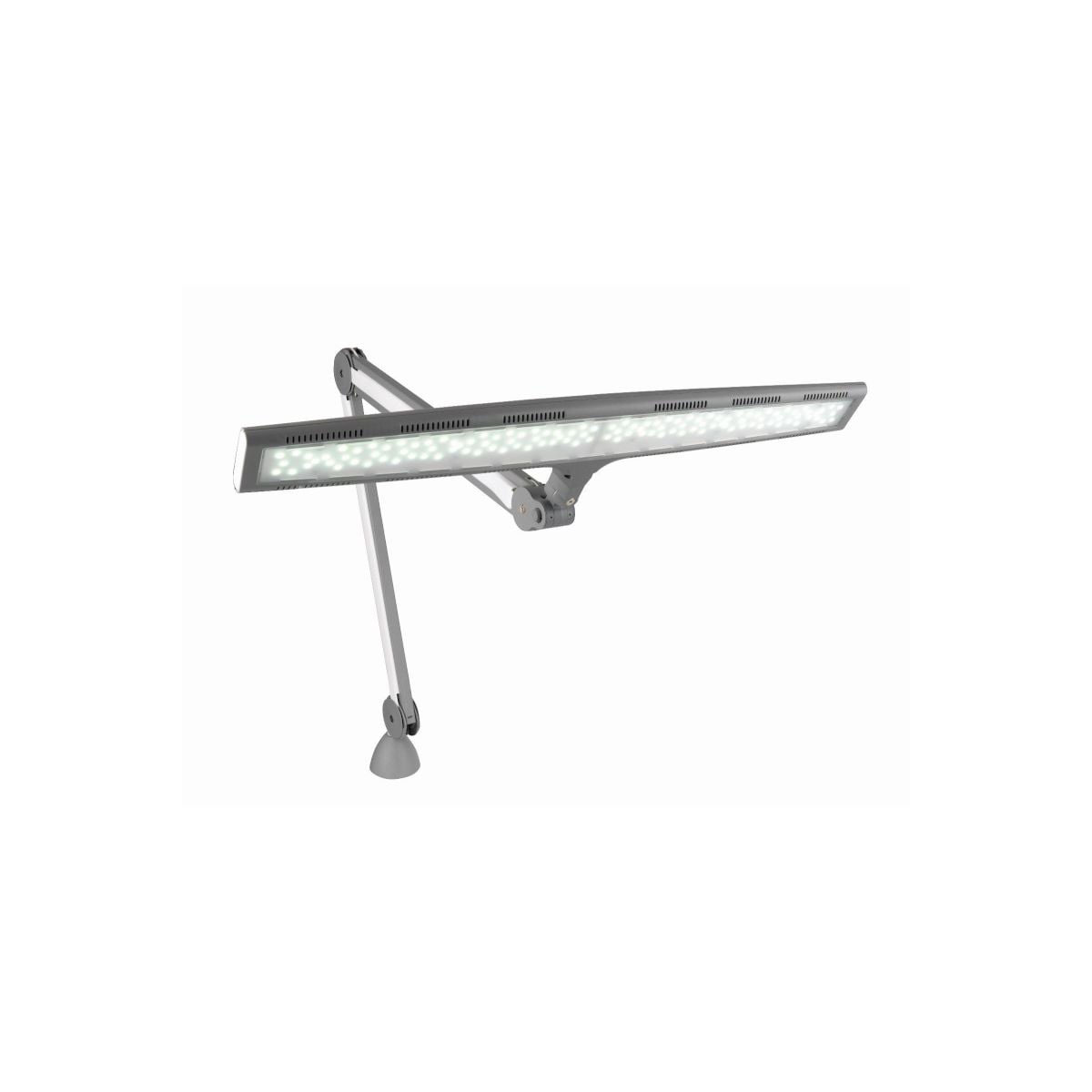 Daylight Luminos LED Arbeitsplatzleuchte (grau/ Klemm/ dimmbar)