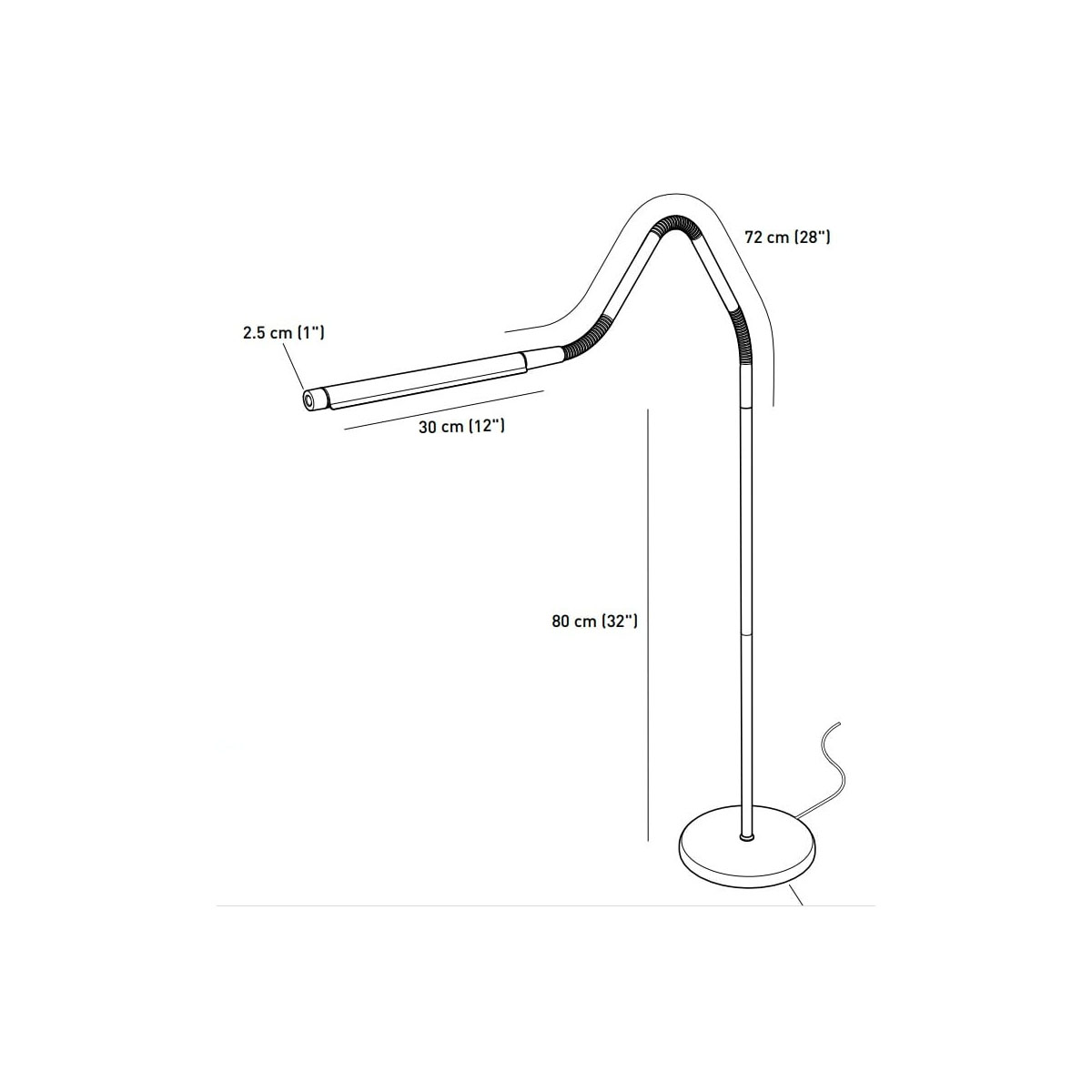 Daylight Electra LED Stehlampe / Standleuchte (schwarz)