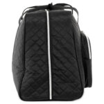 Semplix Nähmaschinentasche XL Quilting (schwarz / Reißverschluss silber)